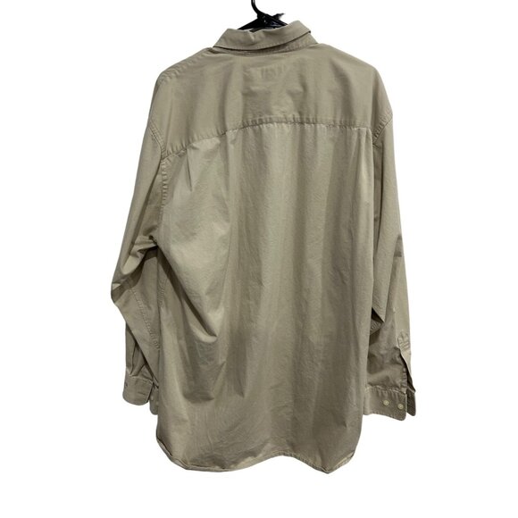 Cutter & Buck Mens Tan Button-Up Shirt Cotton Sz XL - Picture 2 of 8